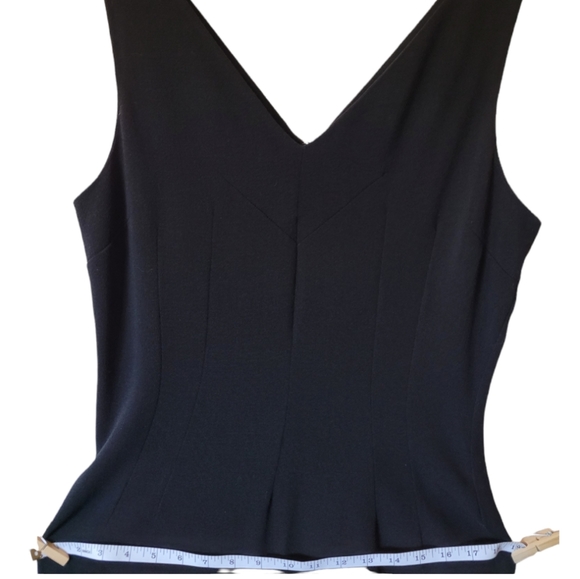 Dolce and Gabbana black v neck wool dress - Picture 5 of 15